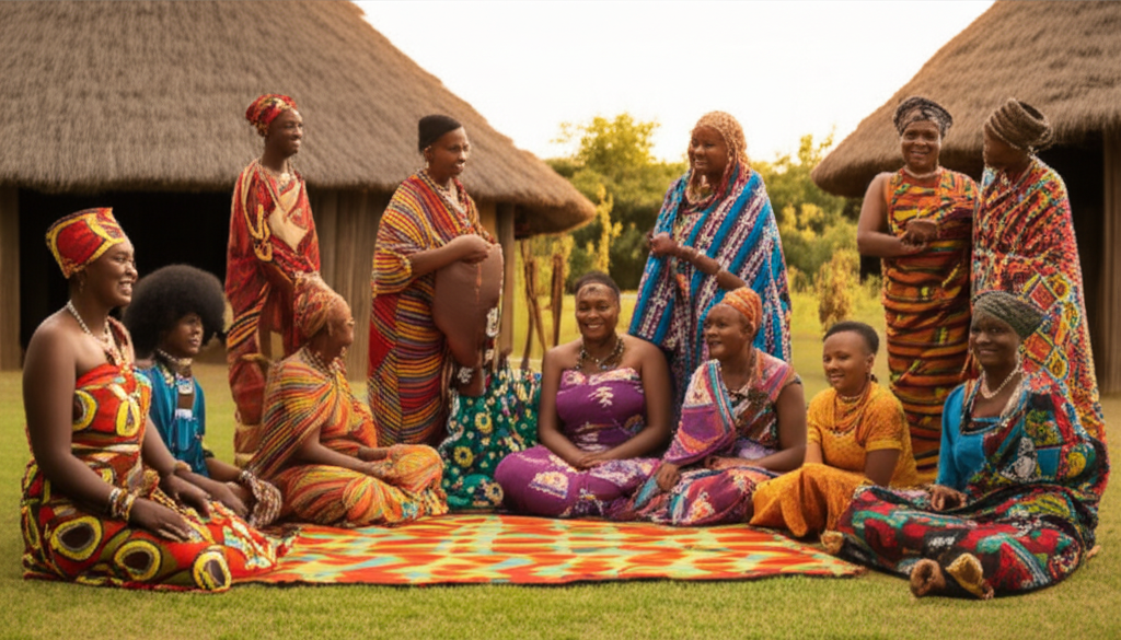 Historical family gathering